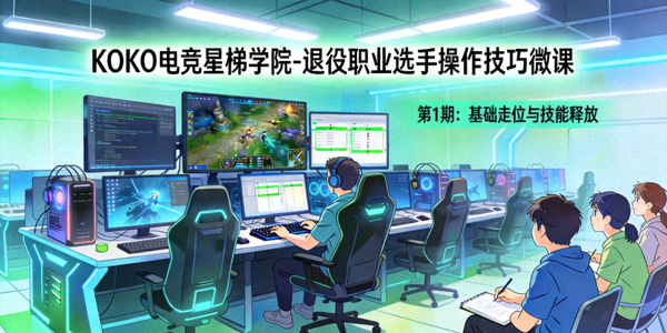 KOKO电竞星梯学院-退役职业选手录制操作技巧微课的课堂场景